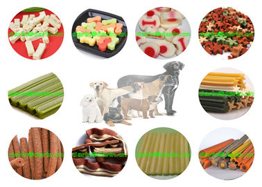 สเตนเลสสตีลสำหรับสุนัขอาหาร Extruder สำหรับเคี้ยวอาหารว่างและอาหารสัตว์กึ่งชื้น