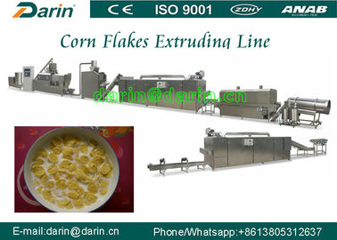 อาหารเช้าธัญพืชและ Corn Flakes สายการผลิต / ขนมพัฟเครื่อง Extruder