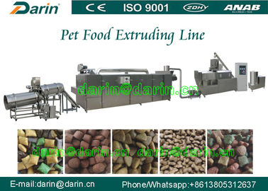 สัตว์เลี้ยงสุนัข / นก / ปลา Pet Food Extruder สายการผลิต 800-1000 กก. / ชม. 200kw
