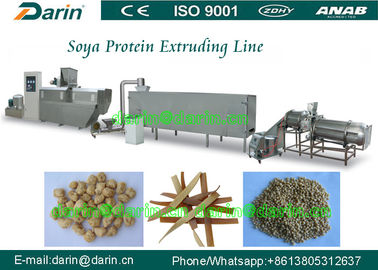 CE ISO9001 มาตรฐานเครื่องอัดรีดโปรตีนไขมันเต็มสายการผลิต