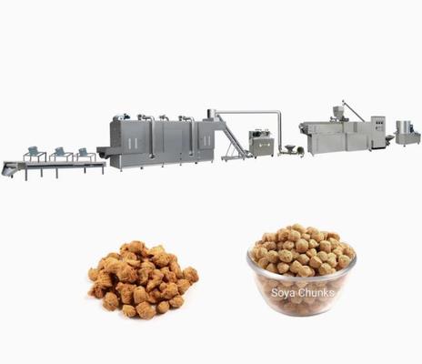 รับประกัน 12 เดือนเครื่องผลิต Extruder ถั่วเหลืองอุปกรณ์การแปรรูปถั่วเหลือง