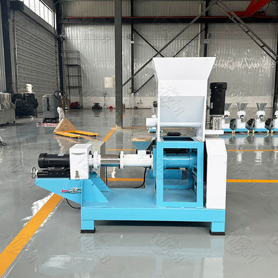 เครื่องอัดรีดอาหารสุนัขสกรูเดี่ยว SUS ผลิตอาหารสัตว์เลี้ยงอย่างรวดเร็ว