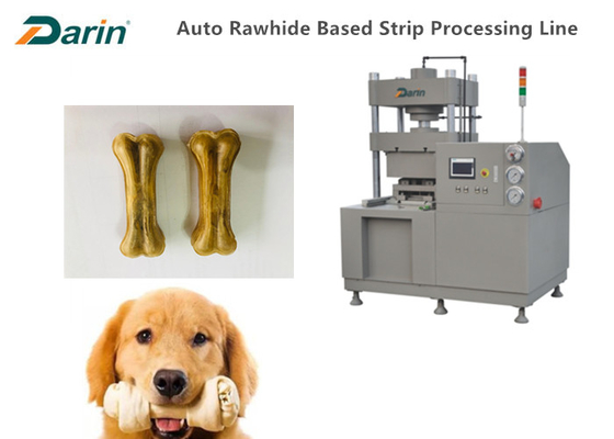Twin Molds Rawhide Dog Bone Making Machine ทันตกรรม 20T / 60T