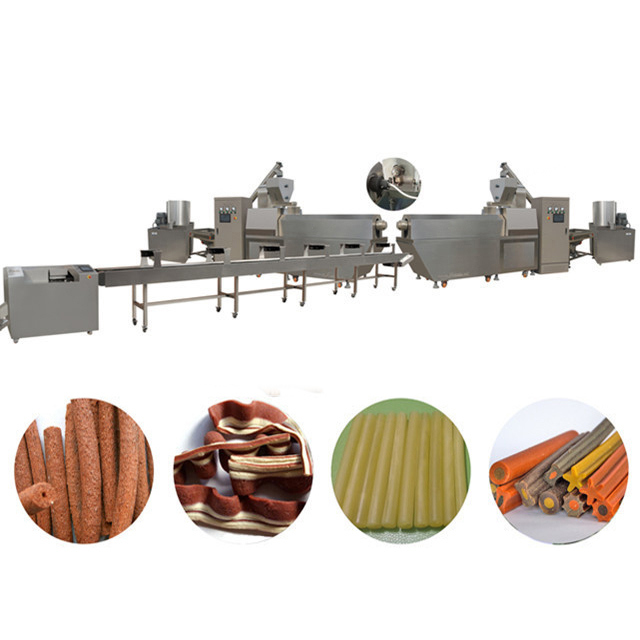 สุนัขกระดูกขนาดเล็ก Treats ขนมขบเคี้ยวอาหารสัตว์สายการประมวลผล Twist เครื่องทำอาหารสุนัข