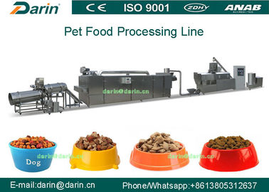 Double Screw Pet Food Extruder เครื่องผลิตอุปกรณ์สำหรับผลิตอาหารสำหรับสุนัข