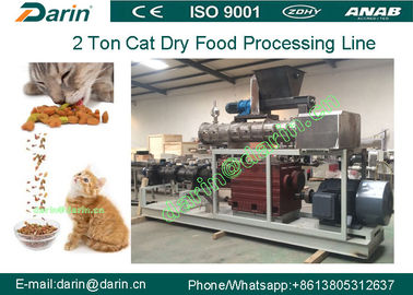 2 Ton Big Capcity อุปกรณ์สำหรับอาหารสัตว์เลี้ยง Extruder machine, Cat / Fish feed extruder machine