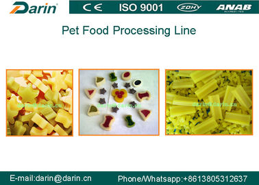ความสามารถในการผลิตทันตกรรมสูง Pedigree Dog Food Extruder for Pet Chewing Bone Toy