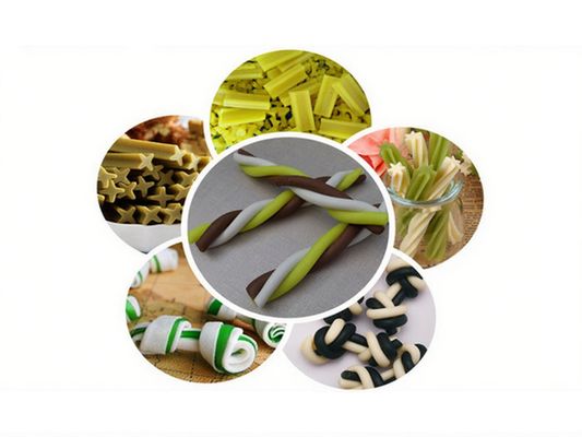 สายการแปรรูปอาหารสุนัข semi moist Extruder / เครื่องอาหารแมว