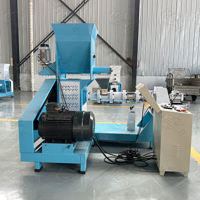 เครื่องผลิตอาหารสุนัขแบบ Twin Screw พร้อมระบบ ISO สายการผลิตเม็ดอาหาร