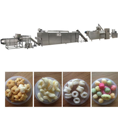 SS304 ข้าวโพดพัฟเครื่องขนมขบเคี้ยวอาหาร Extruding Machine