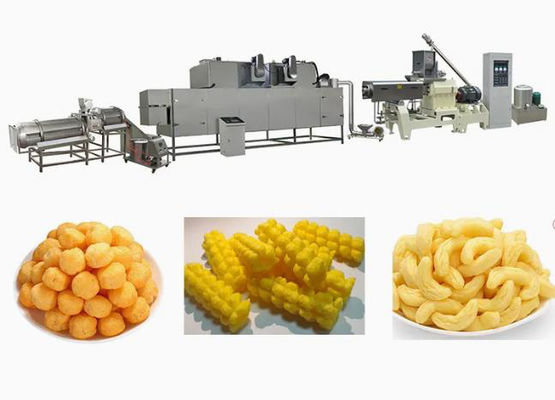 เครื่องแปรรูปอาหารธัญพืชข้าวโพดอบกรอบ 250kg/H