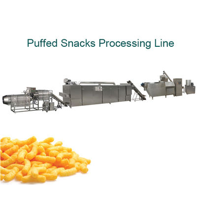 Corn Puffed Snacks Double Extruder Line