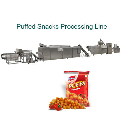Corn Puffed Snacks Double Extruder Line