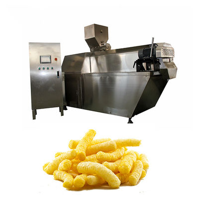 SS304 Cheese / Corn Puff Snack Extruder สายการผลิตอาหาร / เครื่องจักรกล