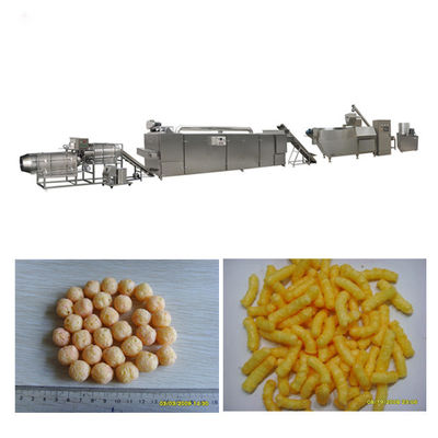 SS304 Cheese / Corn Puff Snack Extruder สายการผลิตอาหาร / เครื่องจักรกล