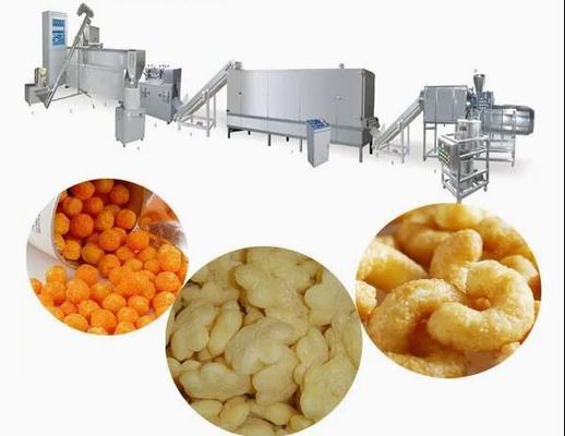 เหล็กกล้าไร้สนิม 304 เครื่องพัฟข้าวโพดแบบอัตโนมัติขนาด 100-150 กิโลกรัมต่อชั่วโมง