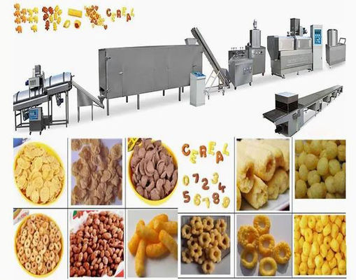 เหล็กกล้าไร้สนิม 304 เครื่องพัฟข้าวโพดแบบอัตโนมัติขนาด 100-150 กิโลกรัมต่อชั่วโมง