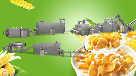 ซีเมนส์ PLC SS 300 กก. / ชม. เครื่องทำเกล็ดข้าวโพด
