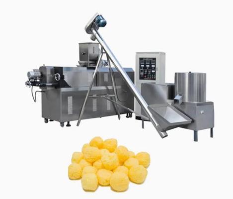 เครื่องอัดรีดพัฟข้าวโพดขนาดใหญ่ที่มีเครื่องอัดรีดแบบสกรูคู่