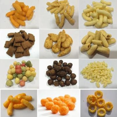 เครื่องอัดรีดพัฟข้าวโพดขนาดใหญ่ที่มีเครื่องอัดรีดแบบสกรูคู่