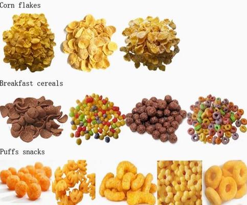 ใบรับรอง CE ชิปส์และอาหารว่าง เครื่องบดหมึกข้าวโพด SS304 380v 50hz 400-500kg/h