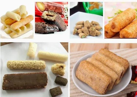 ขนมขบเคี้ยวข้าวโพด Puff ขนมสายการประมวลผลด้วยการเสร็จสิ้นการผสม, การอัดรีด, การสร้าง