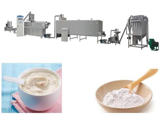 ผงโภชนาการอัตโนมัติอย่างสมบูรณ์อาหาร Extruder เครื่องเครื่องอัดรีดข้าว