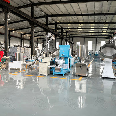 สายการผลิตอาหารสัตว์เลี้ยงแบบแห้งหน้าจอสัมผัส Full Automatic SUS304