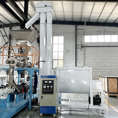 สายการผลิตอาหารสัตว์เลี้ยงอัตโนมัติสำหรับอาหารสัตว์เลี้ยงชนิดแห้ง กำลังผลิต 150 กก./ชั่วโมง