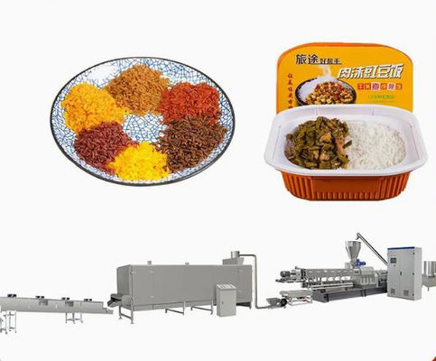 เครื่องจักร Extruder อาหารขนมขบเคี้ยว / สายการผลิต Extruding ข้าวประดับด้วย CE