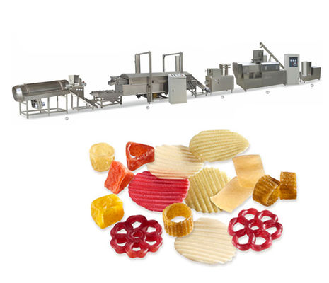 3D Pellet Fryer Snack Extruder Machine 100-150กก./ชม