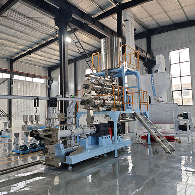 สแตนเลสสตีลคู่สกรูแห้งอุปกรณ์สำหรับอาหารสัตว์ Extruder สำหรับสุนัข, นก