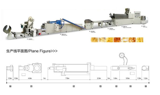 คุณภาพสูง 3D เกล็ดอาหารเครื่อง / Snack อาหาร Extruder Machine