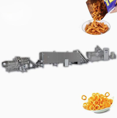 เวอร์ชั่นภาษาอังกฤษ SUS304 เครื่อง Extruder Snack Continuou อัตโนมัติ