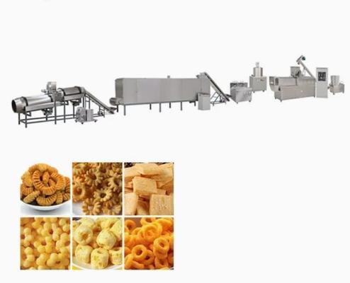 การผลิตเม็ดพลาสติก Snack Pellet แบบต่อเนื่องและแบบอัตโนมัติ 3 มิติที่มีมาตรฐาน CE