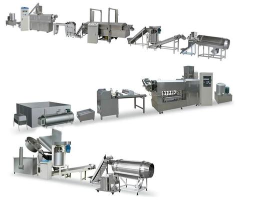 อุปกรณ์สกรูเดี่ยวสำหรับการผลิตอาหารสำหรับ 3D Flour Bugles Chips Making