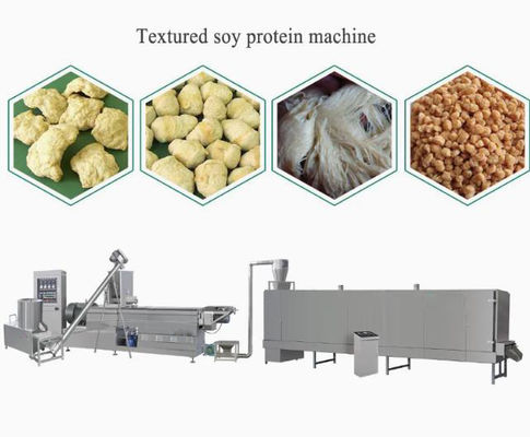 เส้นใยประดิษฐ์เส้นใยอาหารมังสวิรัติอาหาร Extruder Process Line, Unique Design, บริการระดับ 5 ดาว
