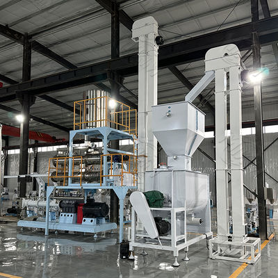 Automatic Floating and Sinking Fish Feed Equipment Aquatic Fish Food Extruder Machine with Motor Gear Plant Production Line