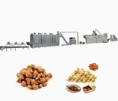 เครื่องจักร Extruder ถั่วเหลืองพื้นผิว / ถั่วเหลืองนักเก็ตผลิต Extruder Line