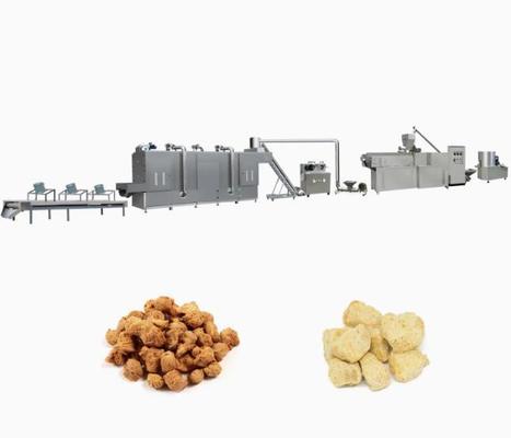 เครื่องจักร Extruder ถั่วเหลืองพื้นผิว / ถั่วเหลืองนักเก็ตผลิต Extruder Line