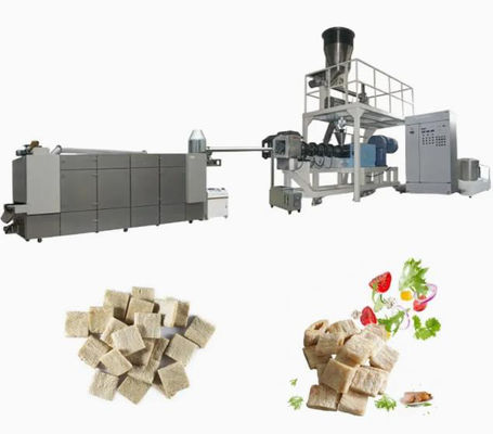 เครื่องจักร Extruder ถั่วเหลืองพื้นผิว / ถั่วเหลืองนักเก็ตผลิต Extruder Line