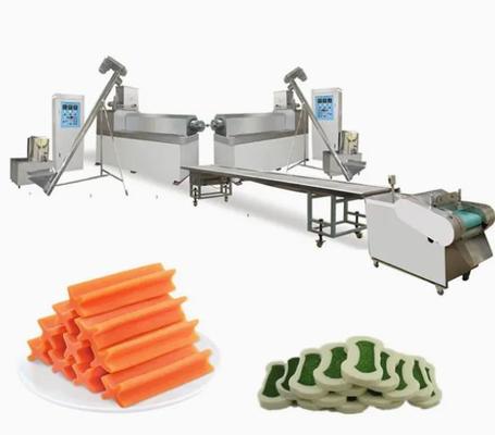 100KW PET Chews สายการผลิตเครื่องรักษาสัตว์เลี้ยง Stainless Steel