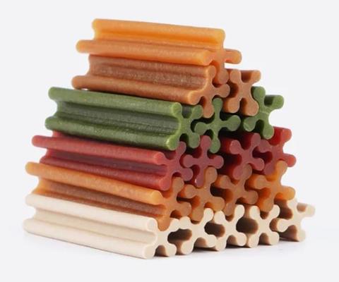 ขนมขบเคี้ยวอาหารสัตว์เลี้ยงเครื่องเคี้ยวหมากฝรั่ง Extruder