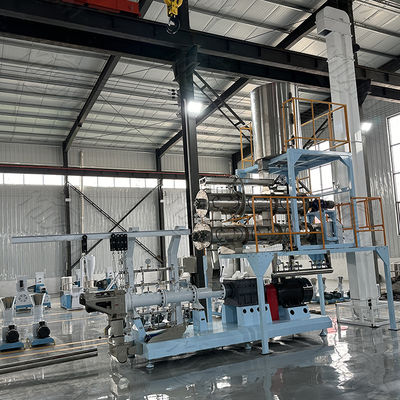 สายการผลิตเม็ดอาหาร / เครื่องทำอาหารสุนัขแบบ Single Screw Extruder