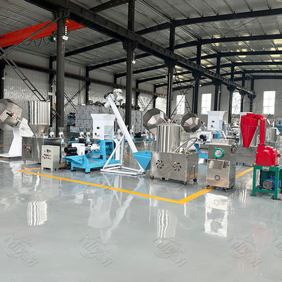 สายการผลิตเม็ดอาหาร / เครื่องทำอาหารสุนัขแบบ Single Screw Extruder