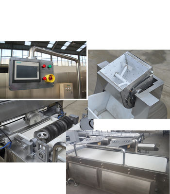 สแตนเลสสตีลกราโนล่าบาร์ / เครื่องตัดเปราะถั่วลิสงเต็มบรรทัด