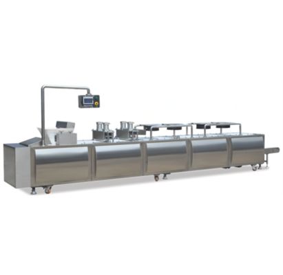 เครื่องขึ้นรูปแถบชั้นเครื่องอัตโนมัติขนาดเล็กควบคุม PLC อัตโนมัติสแตนเลสสตีลคอมเพรสเซอร์แบบปรับได้