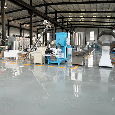 ทนทานแห้งอาหารสัตว์เลี้ยงโรงงานแปรรูปอาหารสุนัขเครื่องอัดรีดรับประกันสามปี