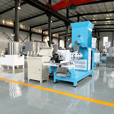 ทนทานแห้งอาหารสัตว์เลี้ยงโรงงานแปรรูปอาหารสุนัขเครื่องอัดรีดรับประกันสามปี