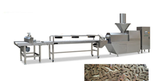 สายการผลิตอาหารสัตว์เลี้ยง Jerky 300-500kg/hr อุปกรณ์การผลิตอาหารสุนัข